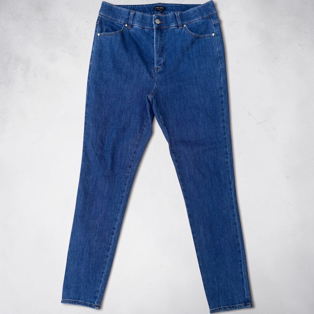 Universal Standard Seine Skinny Jeans 16 Blue High Rise‎ Stretch Denim Casual